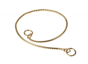 Collare a strozzo (scorrimento) deluxe oro misura 35 cm - Imagen 1 de 1