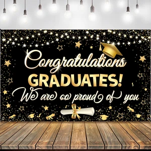 , Xtralarge Congrats Grad Banner - 72X44 Inch, Graduation Banner | Congratulatio - Picture 1 of 12
