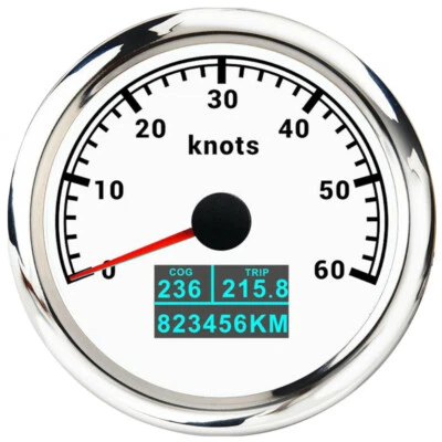 85mm 3in 1 GPS Speedometer Gauge Digital 0-60Knots For Car Truck Boat Marine  - Image 1 of 4