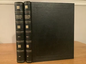 1837 Les Dix Livres D’Architecture De Virtuve - 2 Vols. Illustrated With Plates - Picture 1 of 16