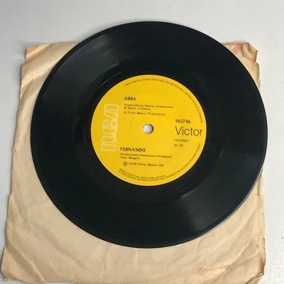 Abba ( Fernando ) ( Tropical Loveland )  Vinyl 45 Single Record 1976 - Image 1 of 4