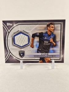 Chris Wondolowski 2023 Topps MLS Relic Match Worn Patch San Jose