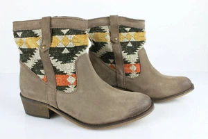 CABLE Botas Botines de Ante Gris Pardo T 36 Excelente Estado - Imagen 1 de 12