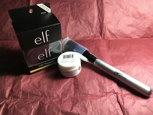 Makeup Lot (3) e.l.f. HD Powder, Green Clean Cleansing Balm, IT Buffing Brush - Picture 1 of 11