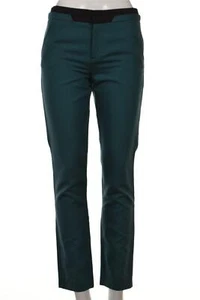 Comptoir Des Cotonniers Womens Pants Size 34 Teal Green Straight Dress Slacks - Picture 1 of 5