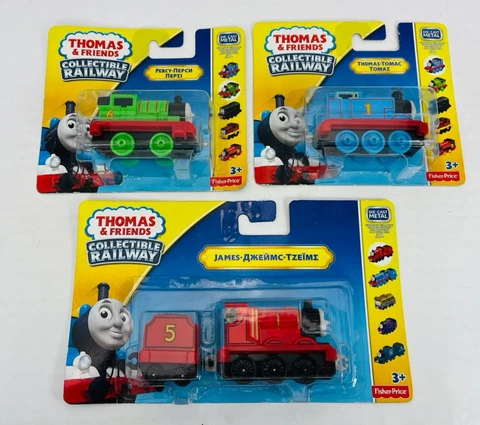 Thomas & Friends Adventures Railway - Percy - Thomas - James Die Cast - NEW Cover