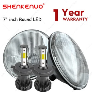 7" Inch Round LED Headlights For Datsun 240z 260z 280z 280zx 1600 180B 520 620 - Picture 1 of 20