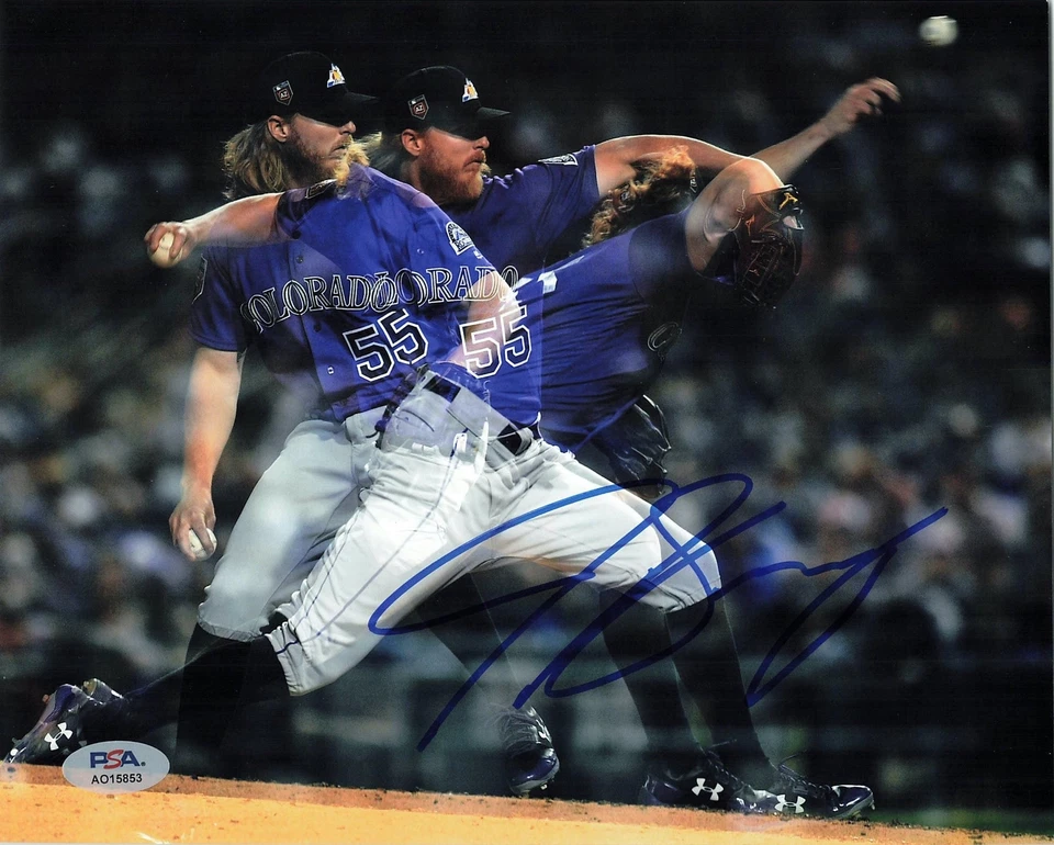 Foto firmada por JON GRAY de 8x10 PSA/DNA autografiada por los Rockies de Colorado Foto 1 de 1