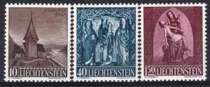 Liechtenstein 1957 Yvert 324/26 Navidad MH VF - Imagen 1 de 1