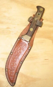 VINTAGE VALOR SKINNING SHEATH KNIFE HI-STAINLESS MIAMI U.S.A. - Picture 1 of 10