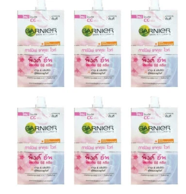 Garnier Sakura Whiten Bright Pink up Tone Up CC Cream 7 g 0.24 oz Box of 6 - Image 1 of 4