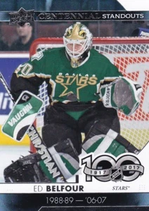 ED BELFOUR 2017-18 17-18 CUBIERTA SUPERIOR 1 CENTENARIO DESTACADO #CS-20 DALLAS - Imagen 1 de 1