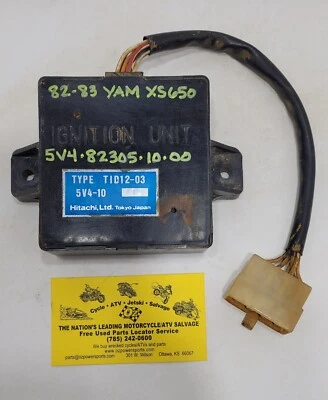 1982-1983 Yamaha XS650S Special CDI módulo de ignição 5V4-82305-10-00 fabricante de equipamento original - Imagem 1 de 4