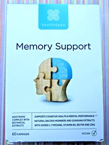 healthspan Memory Support 60 Capsules £18.99. EXPIRY 08/2025. Cognitive Function - Picture 1 of 4