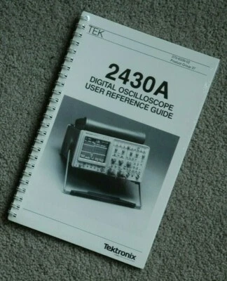 Tektronix 2430A User Reference Guide, 070-6339-02 Paper manual  - Image 1 of 2