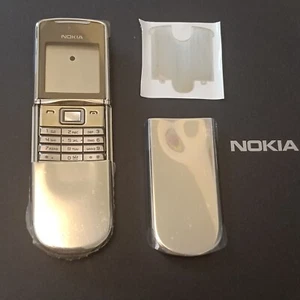 New Nokia 8800 Sirocco 8800d Silver Replacement Parts Full Housing Covers Case - Afbeelding 1 van 12