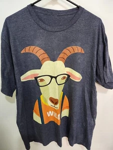 WILD Goat Gray T-shirt Unisex Extra Large?  2X?  (U45) - Picture 1 of 3