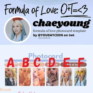CHAEYOUNG TWO - Formula of Love: O+T=<3 - Offizielle Fotokarte Fotokarte PC  - Bild 1 von 14