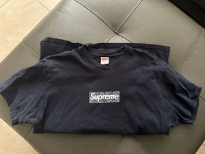 Gebraucht Supreme Bandana Box Logo T-Shirt marineblau Größe Large Marke - Bild 1 von 3