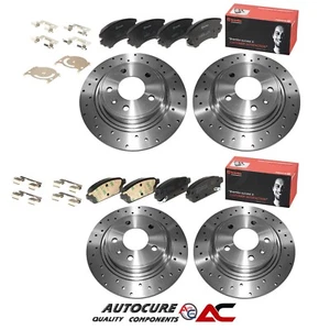 FOR VAUXHALL ASTRA GTC J MK6 DRILLED VENTED FRONT SOLID REAR DISCS & BREMBO PADS - Picture 1 of 1