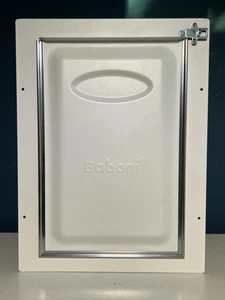 Baboni 2-Flap Through Wall Pet Door Medium Steel Frame Telescoping Tunnel 40lbs - Picture 1 of 11