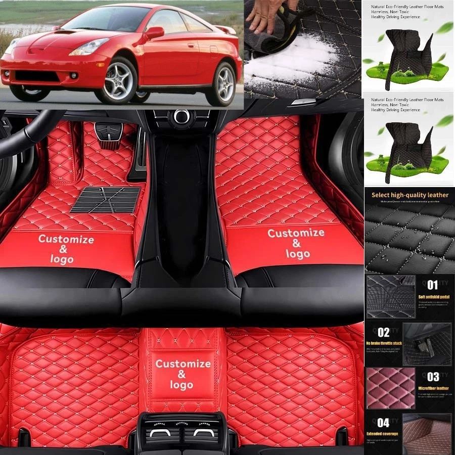 For Toyota Celica Car Floor Mats Custom Luxury Waterproof Auto Liners Carpets Foto 1 de 4