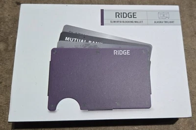 New Ridge Wallet Alaska Twilight + Cash Strap + RFID Blocking LIFETIME WARRANTY! - Image 1 of 3