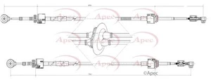 NEW APEC CLUTCH CABLE GENUINE OE QUALITY CAB7014 - Picture 1 of 4
