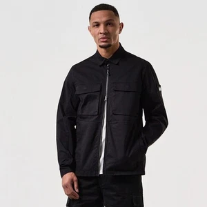 Sobrecamisa para hombre Weekend Offender Formella doble bolsillo en negro - Imagen 1 de 7