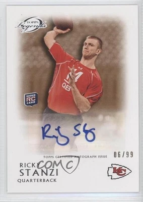 2011 Topps Gridiron Legends Rookie Auto Bronze /99 Ricky Stanzi #RA-RS Auto RC - Image 1 of 2