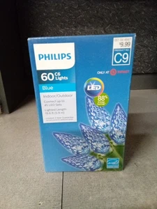 Phillips 60 C6 Lights Blue LED 88% Energy Savings 19.6ft. - Picture 1 of 5