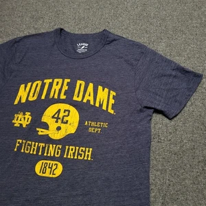 Notre Dame Fighting Irish Shirt Mens Medium Navy Locker Victory Falls Football  - Picture 1 of 15