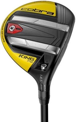 New LH Cobra King F9 Yellow/Black 14.5 Degree 3 Wood Atmos 7S Reg W/Headcover - Image 1 of 4