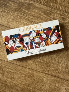 Waddingtons Vintage Cribbage Board Game Set Complete Wooden Cribbage Board - Picture 1 of 3