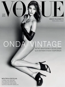 VOGUE Magazine Brazil August 2018 GRACE ELIZABETH Amanda Harlech JESS COLE - Picture 1 of 4