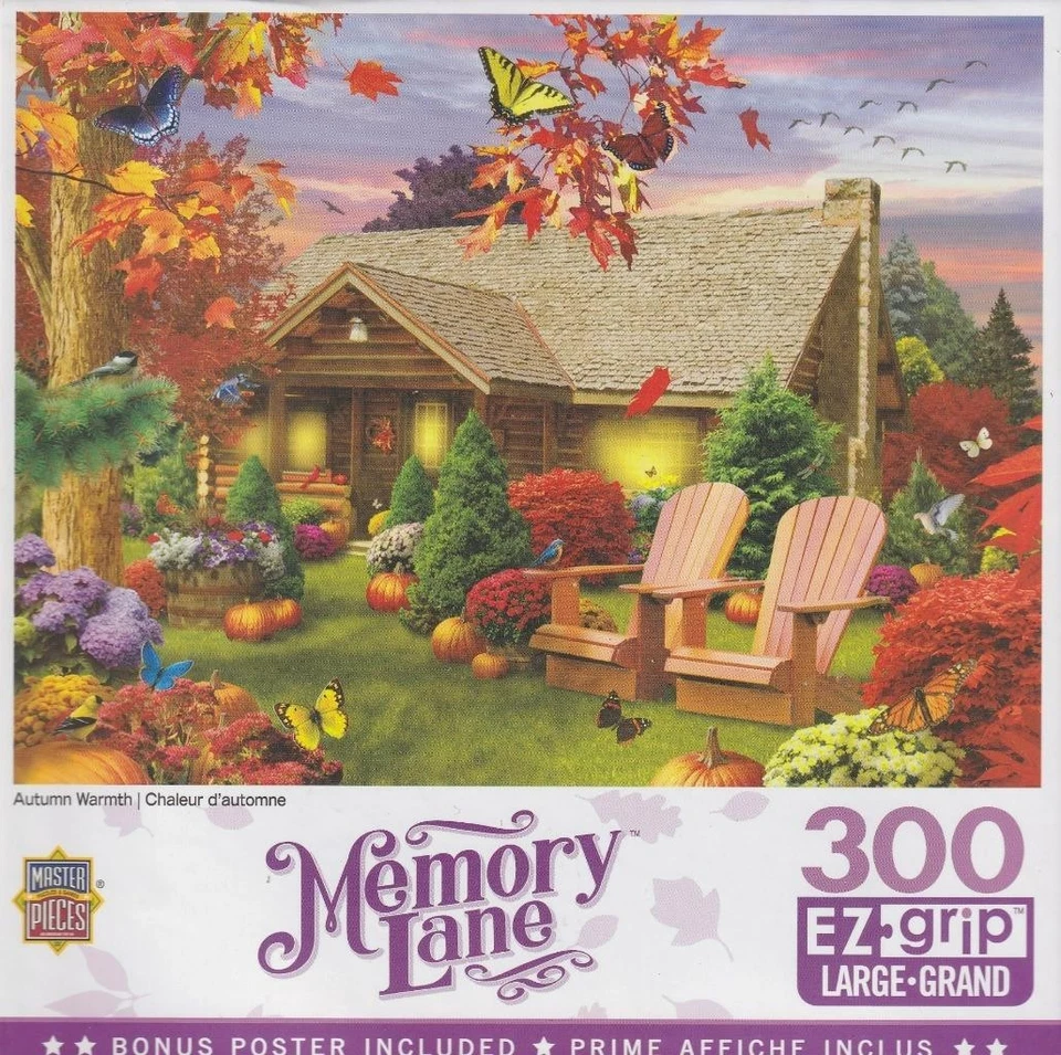 Alan Giana MasterPieces 300 EZ  Jigsaw Puzzle Autumn Warmth - Image 1 of 1