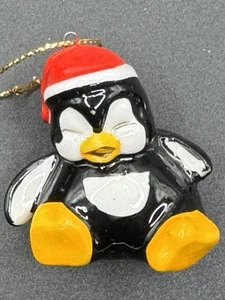 "Adorno de Navidad pingüino pájaro ártico invierno vintage 1,75""" - Imagen 1 de 4