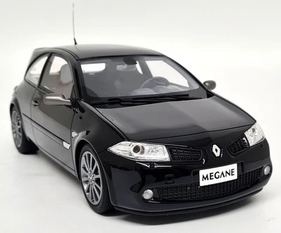 Otto 1/18 Renault Megane 2 RS Phase 2 Black 2005 + Decals Resin Scale Model Car - Image 1 of 4