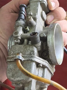 1990 Rm125 Carb Carburetor Fuel System Choke Slide Keihin 1989 1990 1991 - Picture 1 of 11