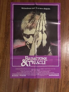 BRIMSTONE AND TREACLE  ORIGINAL U.S. ONE SHEET MOVIE POSTER / STING Rare! - Picture 1 of 1