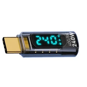 USB C Power Tester 2 Pack 240W with Real Time LED Voltage Current Monitoring - Picture 1 of 11