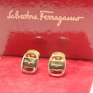 Authentic Salvatore Ferragamo Vala Earring metal [Used] - Picture 1 of 6