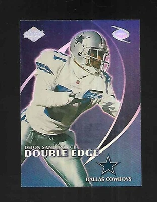 1998 Edge Odyssey DEION SANDERS / CHARLES WOODSON Double Edge - COWBOYS - Image 1 of 2