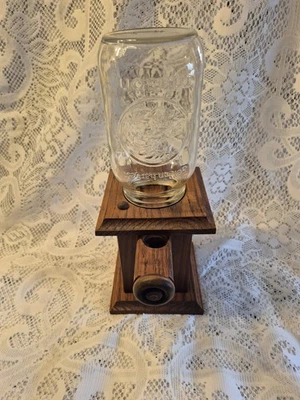 Handmade Wooden Sliding Candy Dispenser/Mason Jar - Image 1 of 4