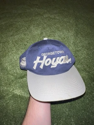 Sombrero de sarga ajustable vintage Sports Specialties Georgetown Hoyas Script Snapback Foto 1 de 4