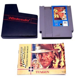 Indiana Jones & the Temple of Doom (NES , 1988) W/ Manual & Sleeve