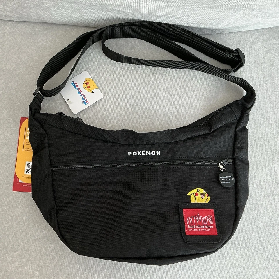 全新 Manhattan Portage Pokémon Pikachu 单肩包 邮差包 日本独家 — 第 1/4 张图片