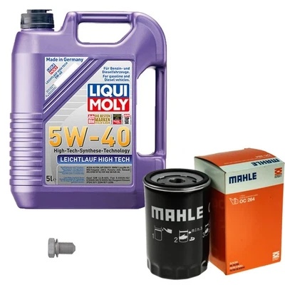 MAHLE Ölfilter 5 L LIQUI MOLY 5W-40 High Tech für VW Golf V 1.6 2.0 Sharan - Bild 1 von 4