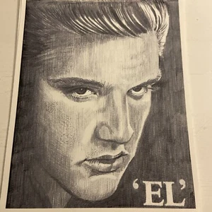 Elvis Presley “EL” (2003) Lithograph By Richie McKinney (11” X 8.5”) - Picture 1 of 5