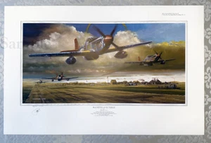 "Ramitelli Rumble" Tuskegee Airmen print 332nd WWII Red Tails Star Wars Artist - Picture 1 of 4
